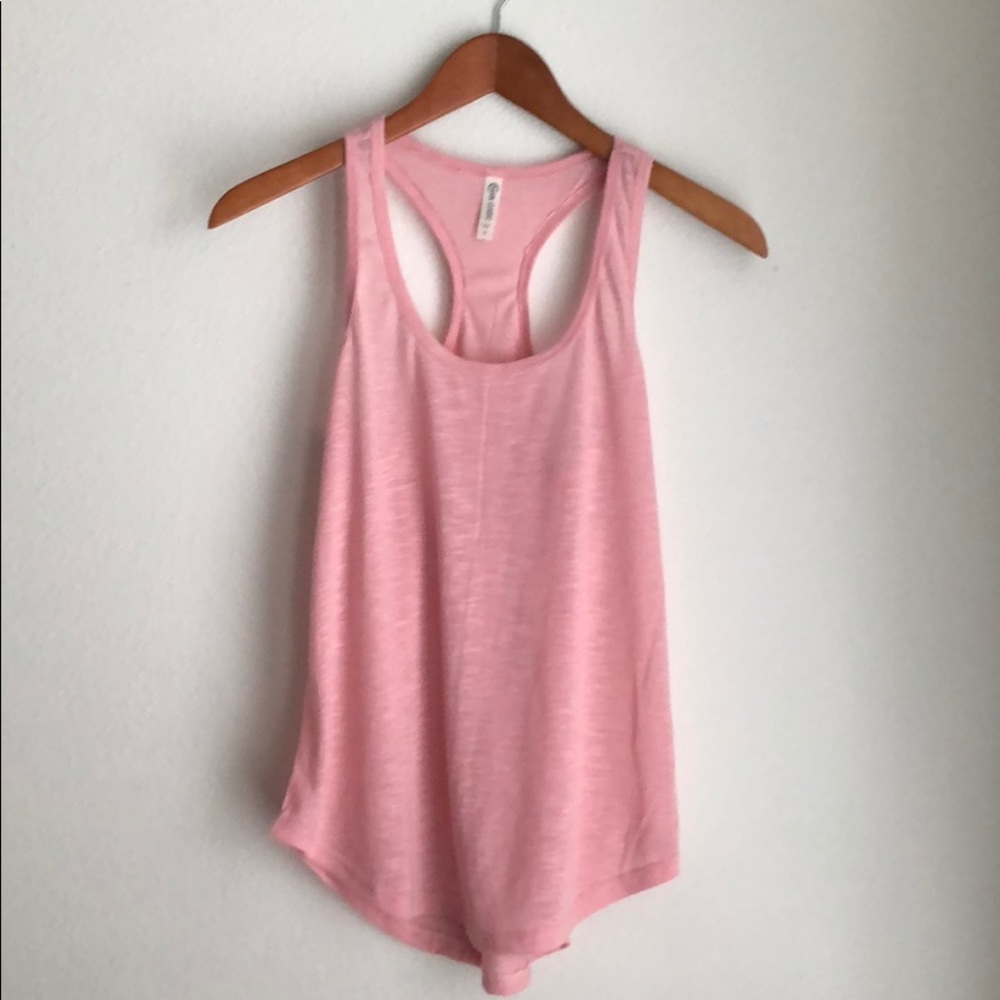 Racerback Tank In Mauve Pink...